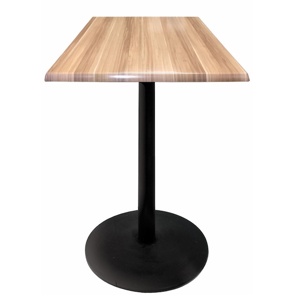 36" Tall In/Outdoor All-Season Table, 30" x 30" Square Natural Top